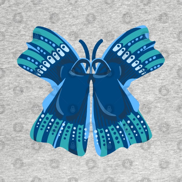 Classic Water Wings Butterfly by BullShirtCo